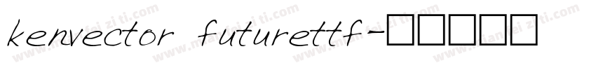kenvector futurettf字体转换